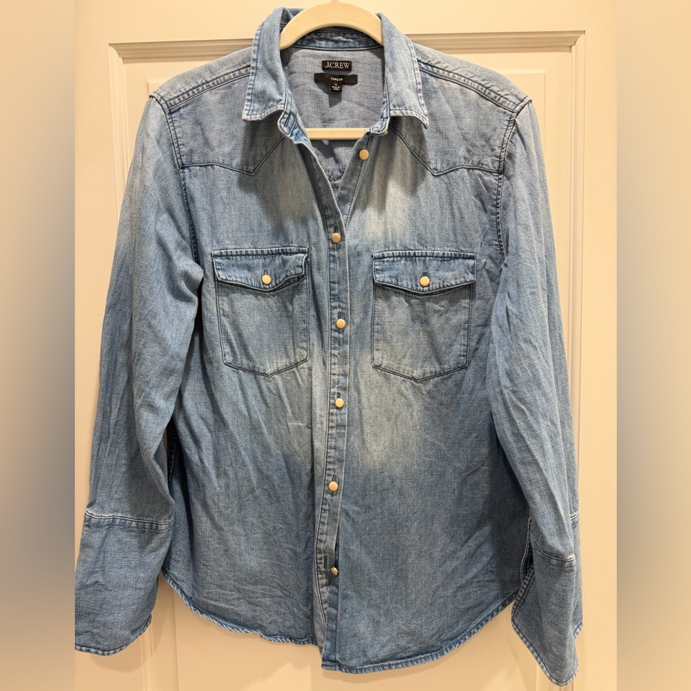 J. Crew Denim Shirt - Size 10